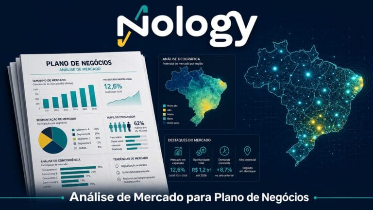 análise de mercado plano de negócios com dados geolocalizados Nology